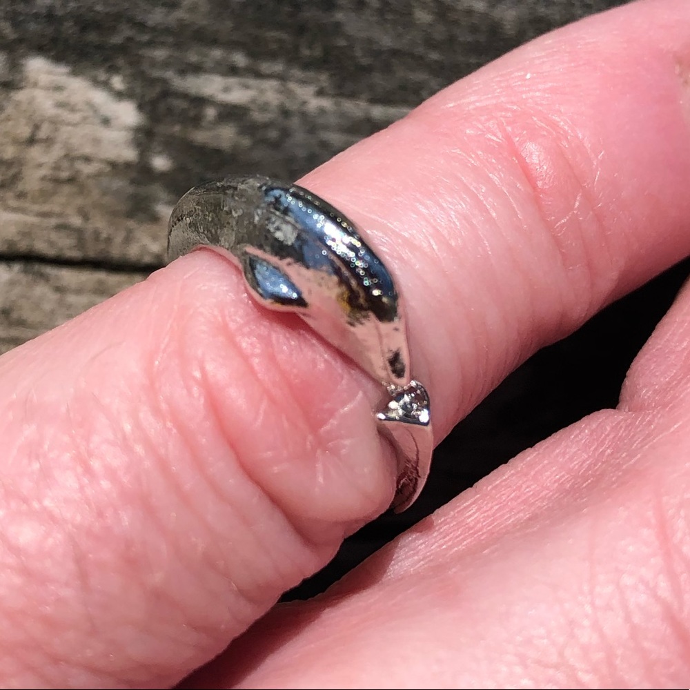 •Dolphin Silver Wrap Ring! NEW!